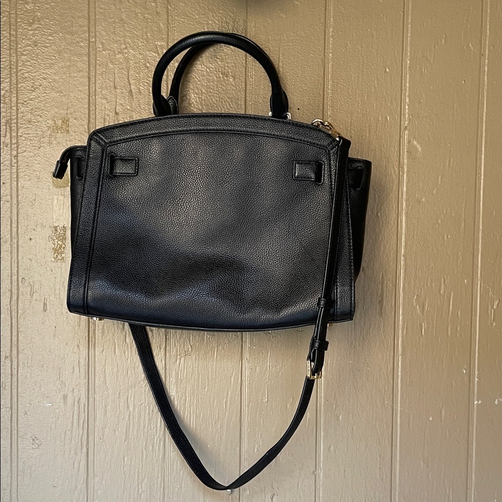 Michael Kors Karson Leather Handbag in black - Picture 6 of 14